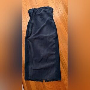 Express Denim Strapless Dress (M)